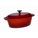 cocotte ovale fonte 33 cm orange