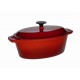 cocotte ovale fonte 33 cm orange