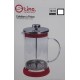 cafetière à piston verre 0.35l support plastique