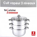 cuit vapeur inox 24 cm tecuisine