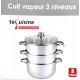 cuit vapeur inox 24 cm tecuisine