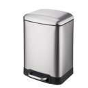 poubelle inox 12 litres fermeture silencieuse