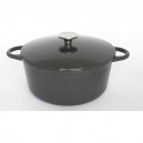 cocotte ronde fonte émaillé 28 cm rouge
