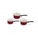 série de 3 casseroles acier kitchen fun beka