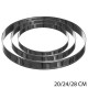 3 cercles à tarte inox 20/24/28 cm