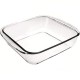 plat carré verre 25*22*5 cm