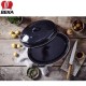 Daubière Ovale émail noire noir GSW D42